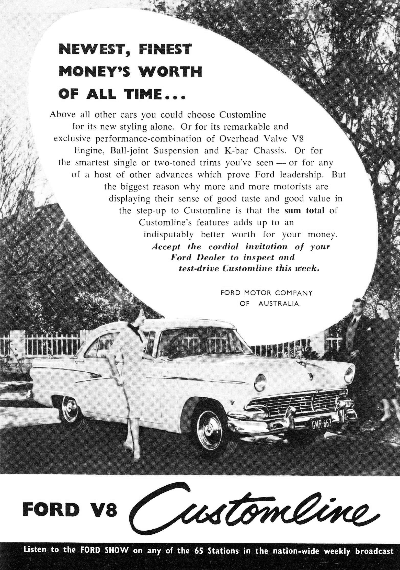 1956 Ford V8 Customline Australian RHD